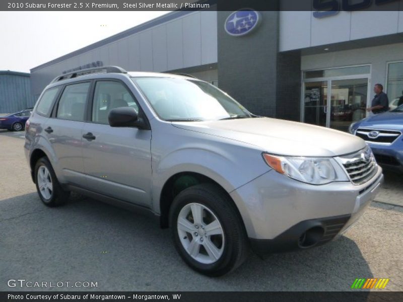 Steel Silver Metallic / Platinum 2010 Subaru Forester 2.5 X Premium