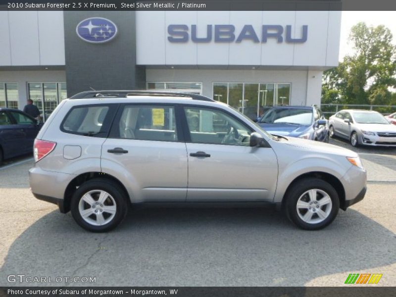 Steel Silver Metallic / Platinum 2010 Subaru Forester 2.5 X Premium