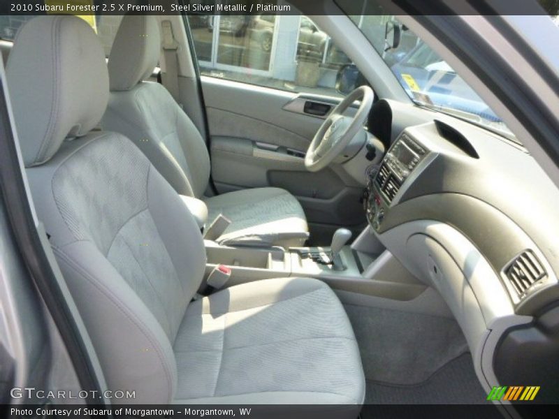 Steel Silver Metallic / Platinum 2010 Subaru Forester 2.5 X Premium