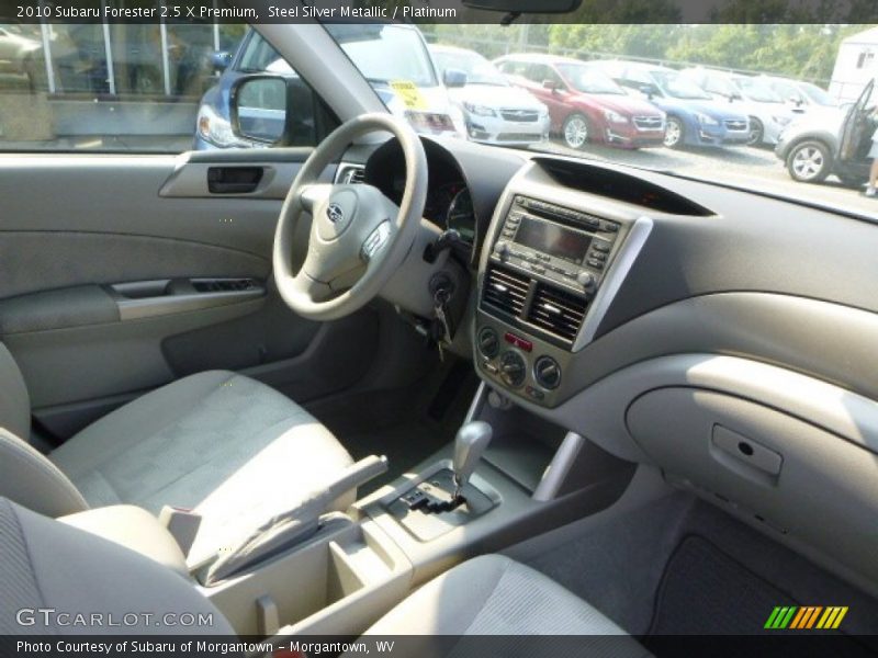Steel Silver Metallic / Platinum 2010 Subaru Forester 2.5 X Premium