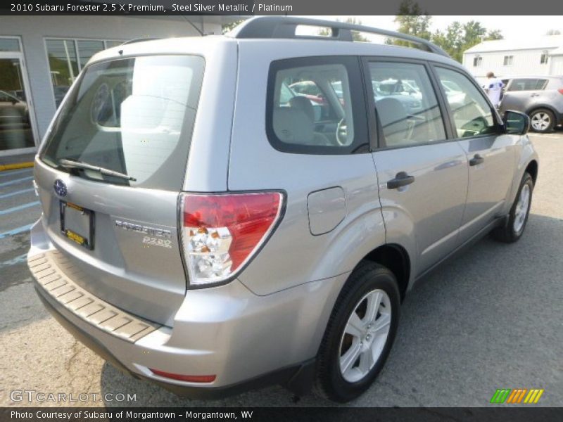 Steel Silver Metallic / Platinum 2010 Subaru Forester 2.5 X Premium