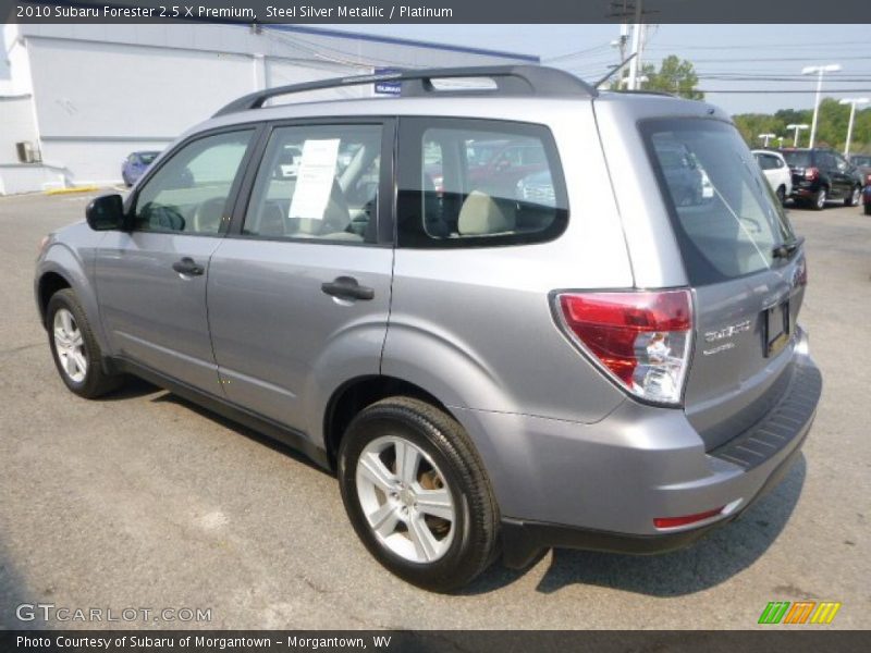 Steel Silver Metallic / Platinum 2010 Subaru Forester 2.5 X Premium