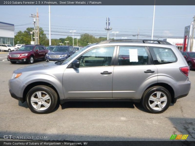 Steel Silver Metallic / Platinum 2010 Subaru Forester 2.5 X Premium