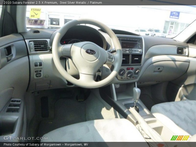Steel Silver Metallic / Platinum 2010 Subaru Forester 2.5 X Premium
