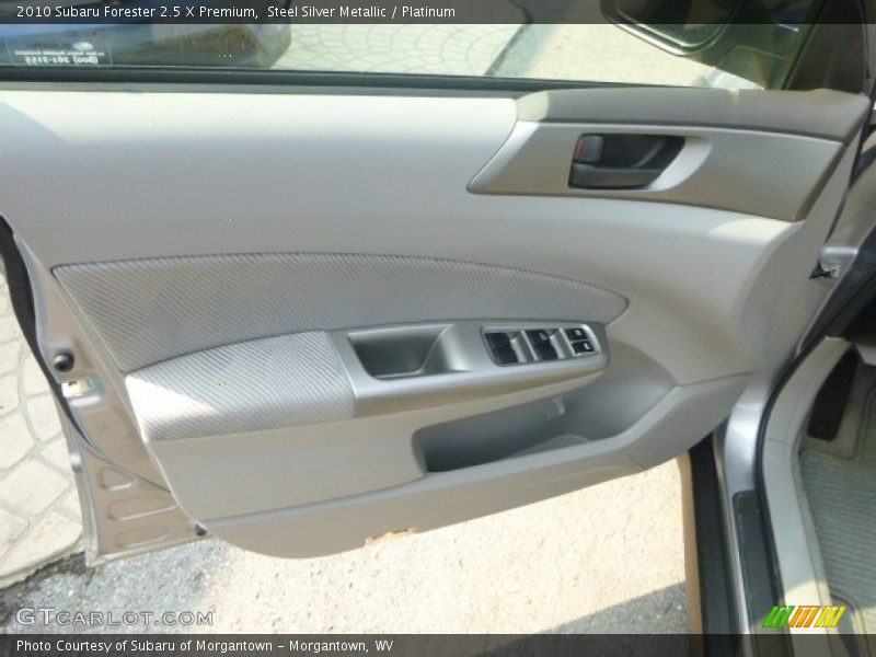 Steel Silver Metallic / Platinum 2010 Subaru Forester 2.5 X Premium