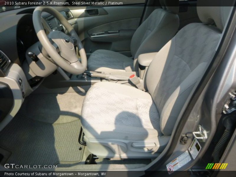 Steel Silver Metallic / Platinum 2010 Subaru Forester 2.5 X Premium