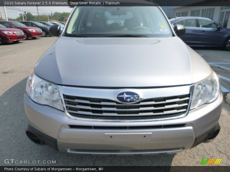 Steel Silver Metallic / Platinum 2010 Subaru Forester 2.5 X Premium