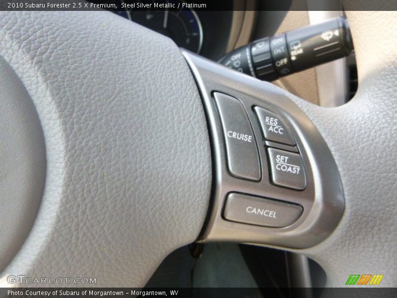 Steel Silver Metallic / Platinum 2010 Subaru Forester 2.5 X Premium