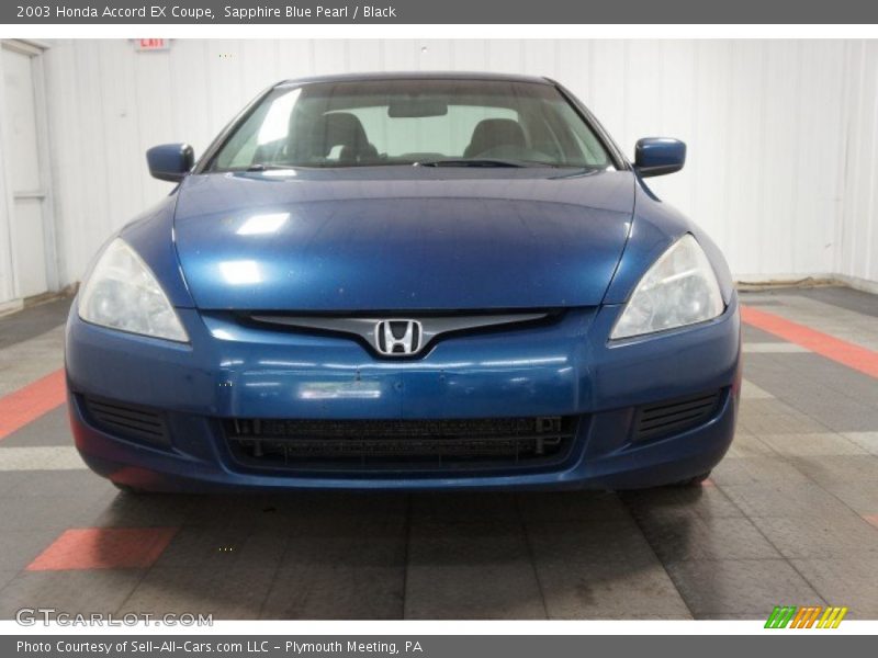 Sapphire Blue Pearl / Black 2003 Honda Accord EX Coupe