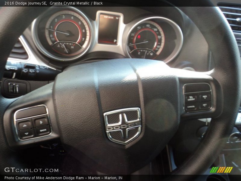 Granite Crystal Metallic / Black 2016 Dodge Journey SE