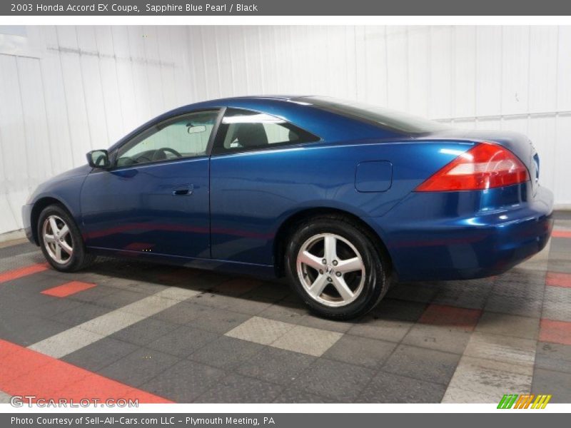 Sapphire Blue Pearl / Black 2003 Honda Accord EX Coupe