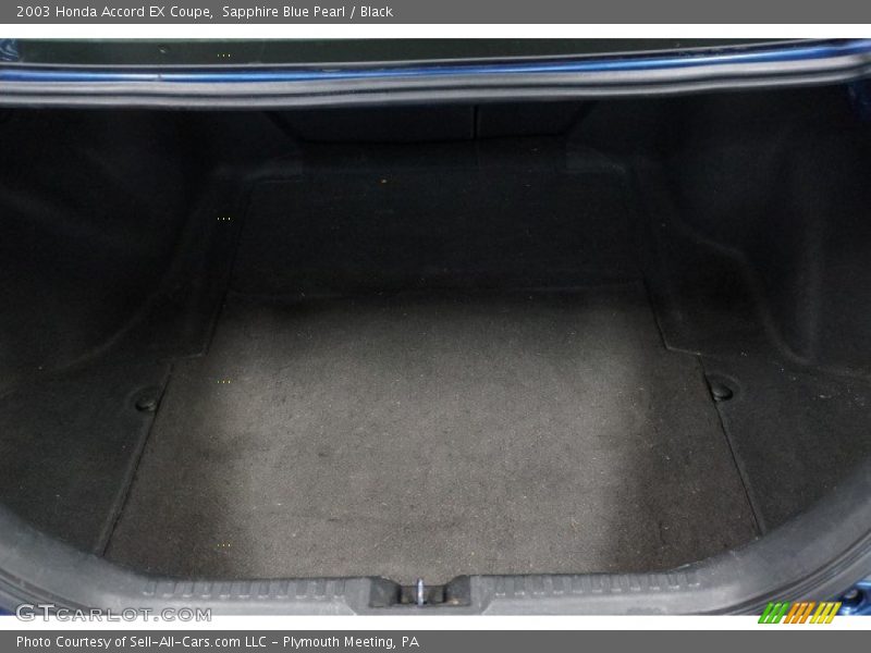 Sapphire Blue Pearl / Black 2003 Honda Accord EX Coupe