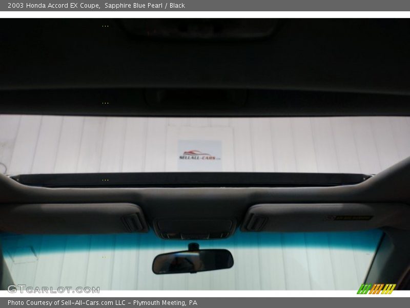 Sapphire Blue Pearl / Black 2003 Honda Accord EX Coupe