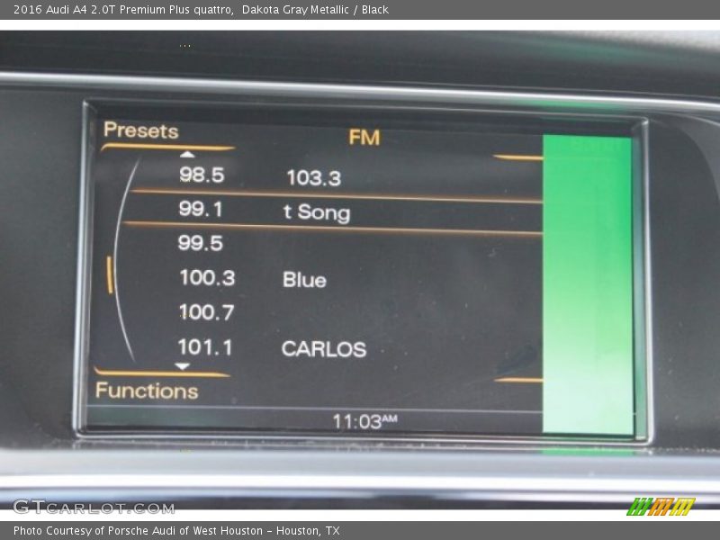 Dakota Gray Metallic / Black 2016 Audi A4 2.0T Premium Plus quattro