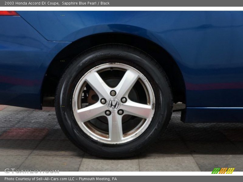 Sapphire Blue Pearl / Black 2003 Honda Accord EX Coupe