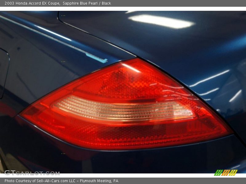 Sapphire Blue Pearl / Black 2003 Honda Accord EX Coupe