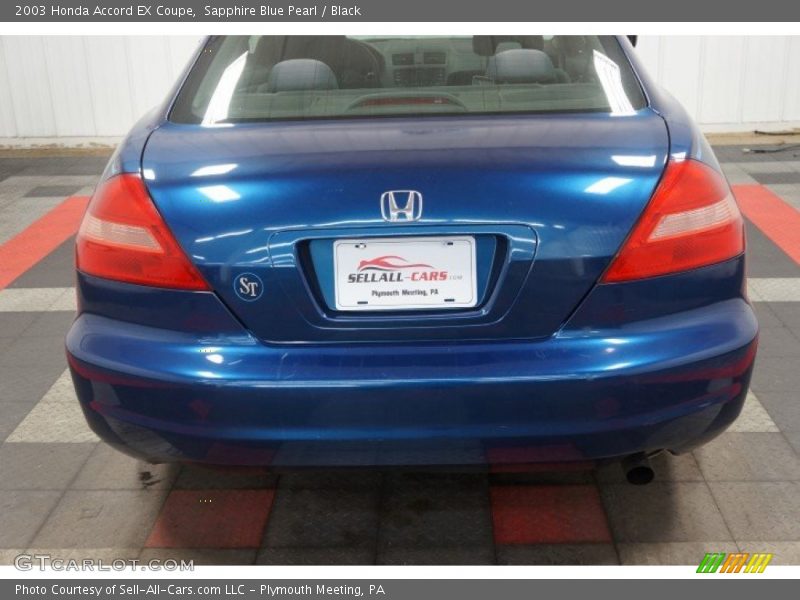 Sapphire Blue Pearl / Black 2003 Honda Accord EX Coupe