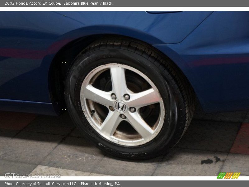 Sapphire Blue Pearl / Black 2003 Honda Accord EX Coupe
