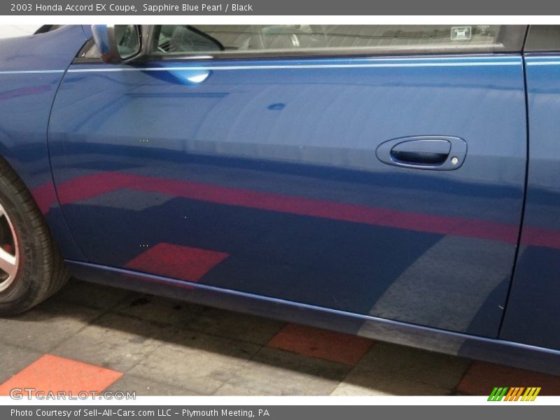 Sapphire Blue Pearl / Black 2003 Honda Accord EX Coupe