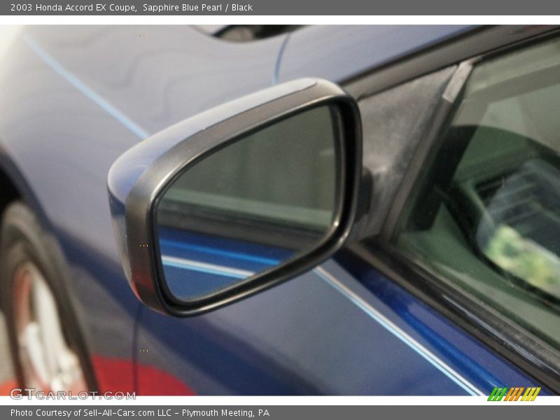 Sapphire Blue Pearl / Black 2003 Honda Accord EX Coupe