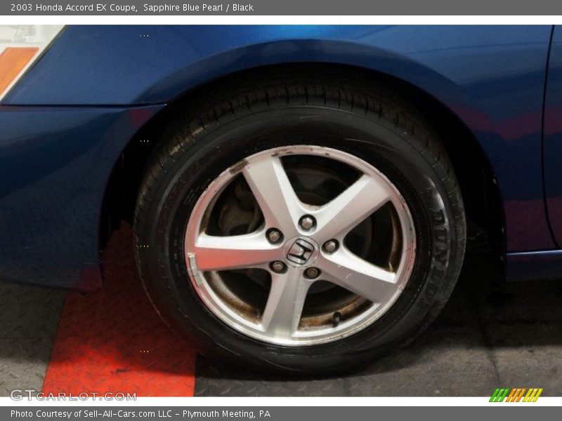 Sapphire Blue Pearl / Black 2003 Honda Accord EX Coupe