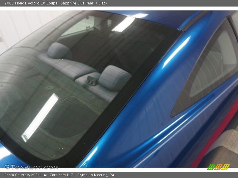 Sapphire Blue Pearl / Black 2003 Honda Accord EX Coupe