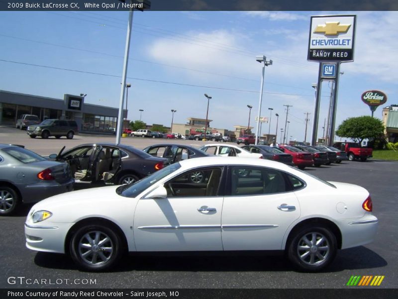 White Opal / Neutral 2009 Buick LaCrosse CX