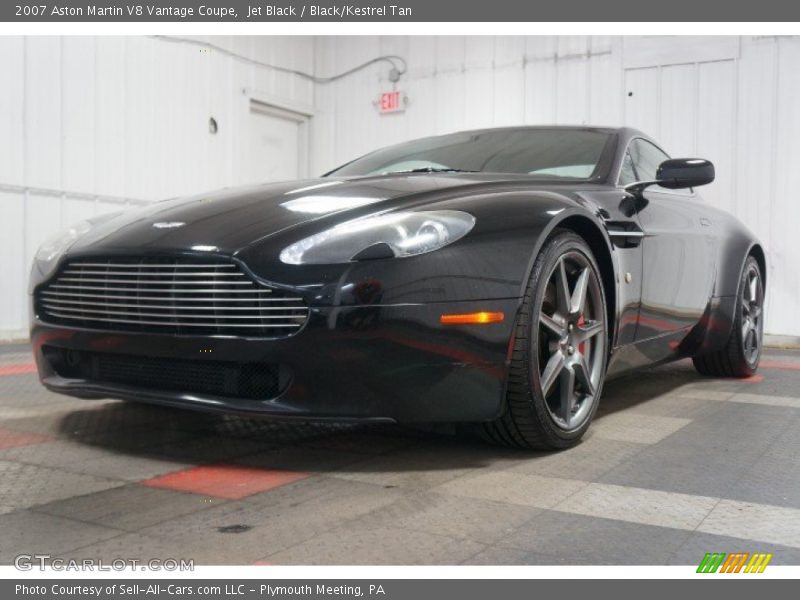Jet Black / Black/Kestrel Tan 2007 Aston Martin V8 Vantage Coupe