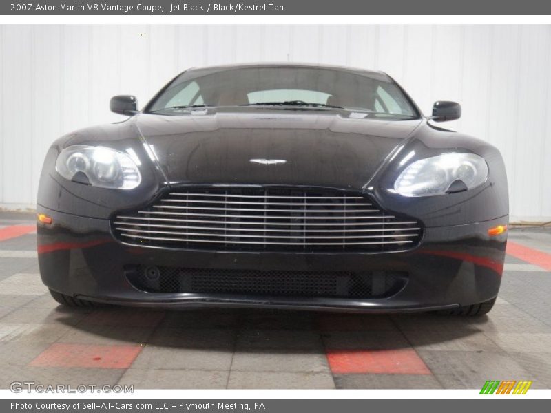Jet Black / Black/Kestrel Tan 2007 Aston Martin V8 Vantage Coupe