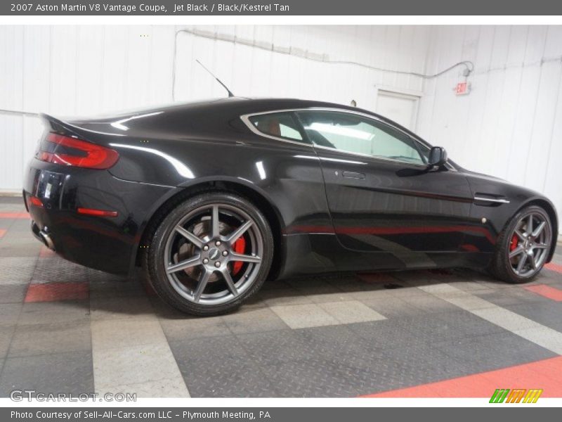Jet Black / Black/Kestrel Tan 2007 Aston Martin V8 Vantage Coupe