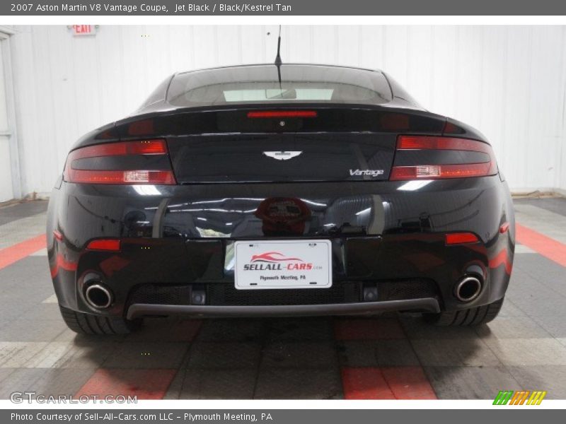 Jet Black / Black/Kestrel Tan 2007 Aston Martin V8 Vantage Coupe