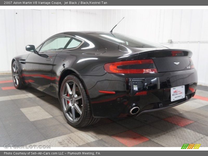 Jet Black / Black/Kestrel Tan 2007 Aston Martin V8 Vantage Coupe