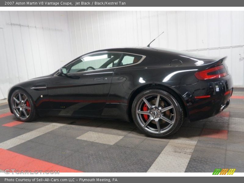 Jet Black / Black/Kestrel Tan 2007 Aston Martin V8 Vantage Coupe