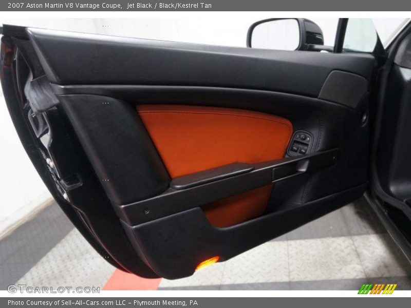Jet Black / Black/Kestrel Tan 2007 Aston Martin V8 Vantage Coupe