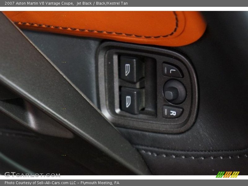 Jet Black / Black/Kestrel Tan 2007 Aston Martin V8 Vantage Coupe