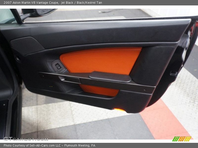 Jet Black / Black/Kestrel Tan 2007 Aston Martin V8 Vantage Coupe