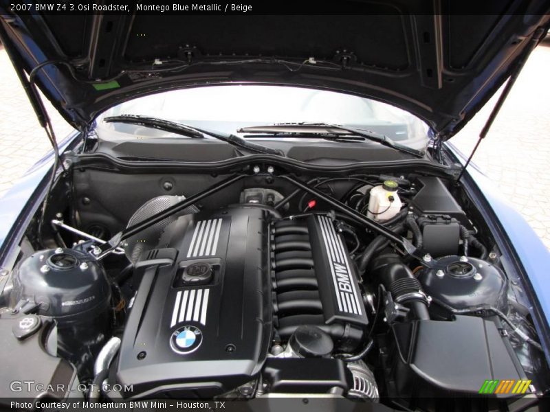 Montego Blue Metallic / Beige 2007 BMW Z4 3.0si Roadster