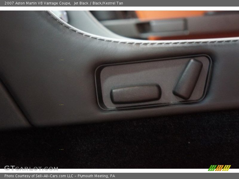 Jet Black / Black/Kestrel Tan 2007 Aston Martin V8 Vantage Coupe