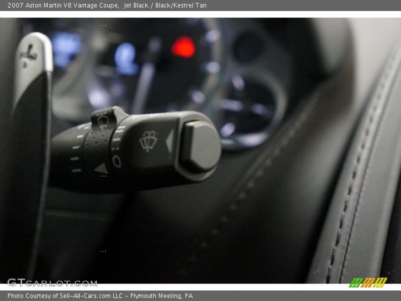 Jet Black / Black/Kestrel Tan 2007 Aston Martin V8 Vantage Coupe