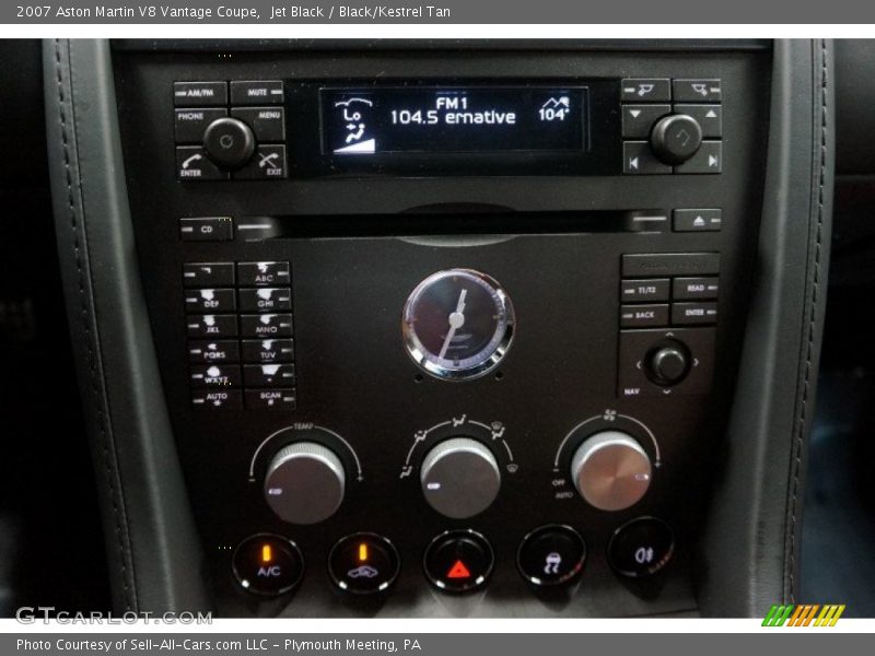 Jet Black / Black/Kestrel Tan 2007 Aston Martin V8 Vantage Coupe