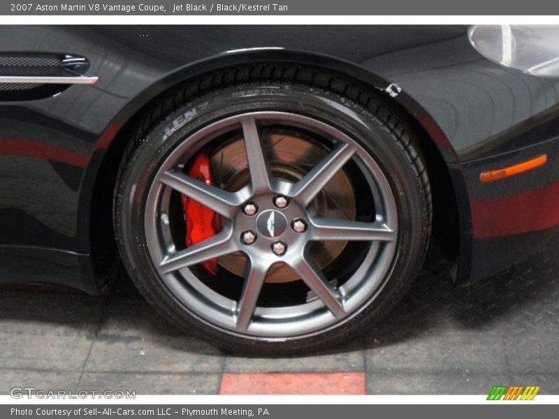 Jet Black / Black/Kestrel Tan 2007 Aston Martin V8 Vantage Coupe