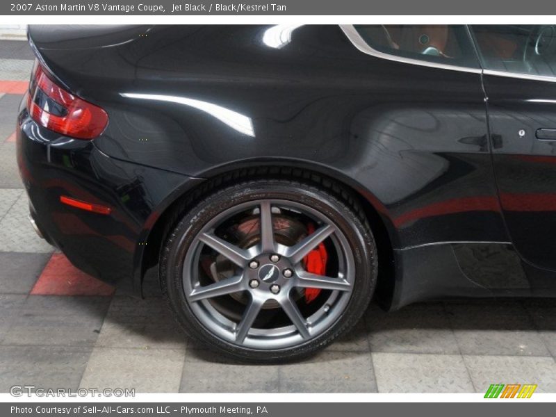 Jet Black / Black/Kestrel Tan 2007 Aston Martin V8 Vantage Coupe