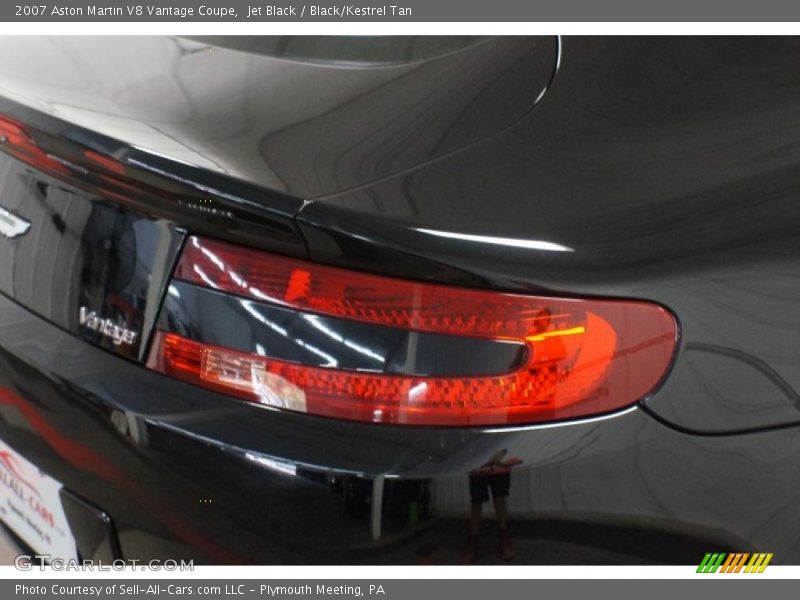 Jet Black / Black/Kestrel Tan 2007 Aston Martin V8 Vantage Coupe