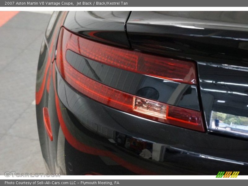 Jet Black / Black/Kestrel Tan 2007 Aston Martin V8 Vantage Coupe