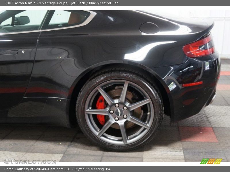 Jet Black / Black/Kestrel Tan 2007 Aston Martin V8 Vantage Coupe