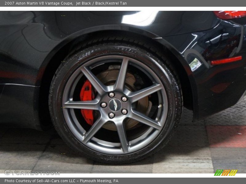 Jet Black / Black/Kestrel Tan 2007 Aston Martin V8 Vantage Coupe