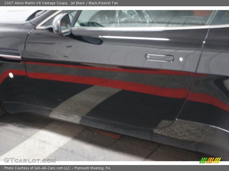 Jet Black / Black/Kestrel Tan 2007 Aston Martin V8 Vantage Coupe