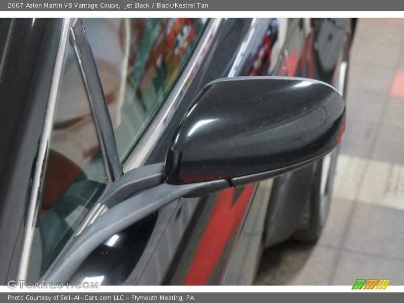 Jet Black / Black/Kestrel Tan 2007 Aston Martin V8 Vantage Coupe