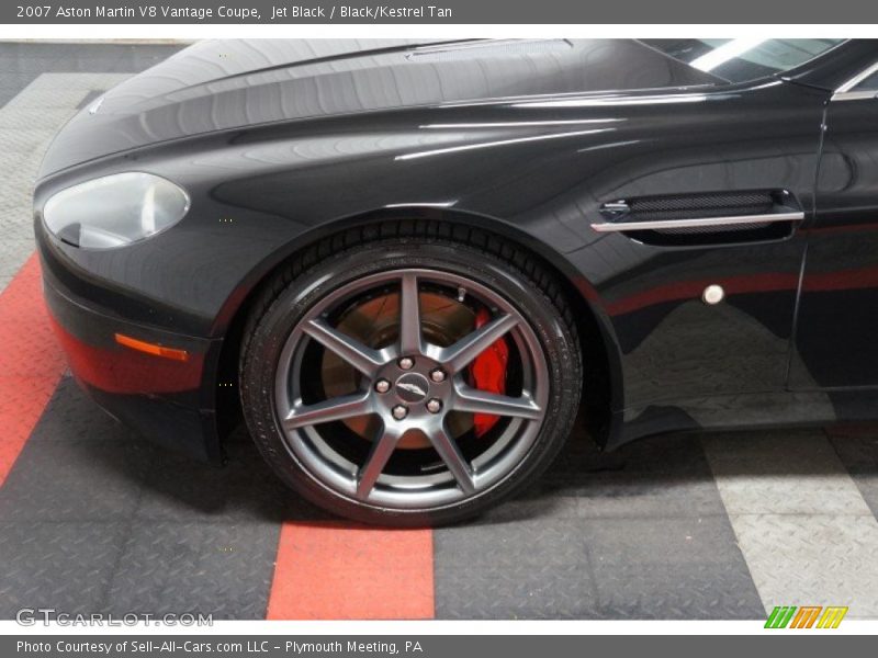 Jet Black / Black/Kestrel Tan 2007 Aston Martin V8 Vantage Coupe