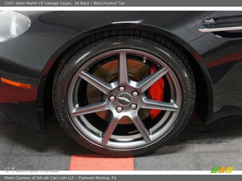 Jet Black / Black/Kestrel Tan 2007 Aston Martin V8 Vantage Coupe